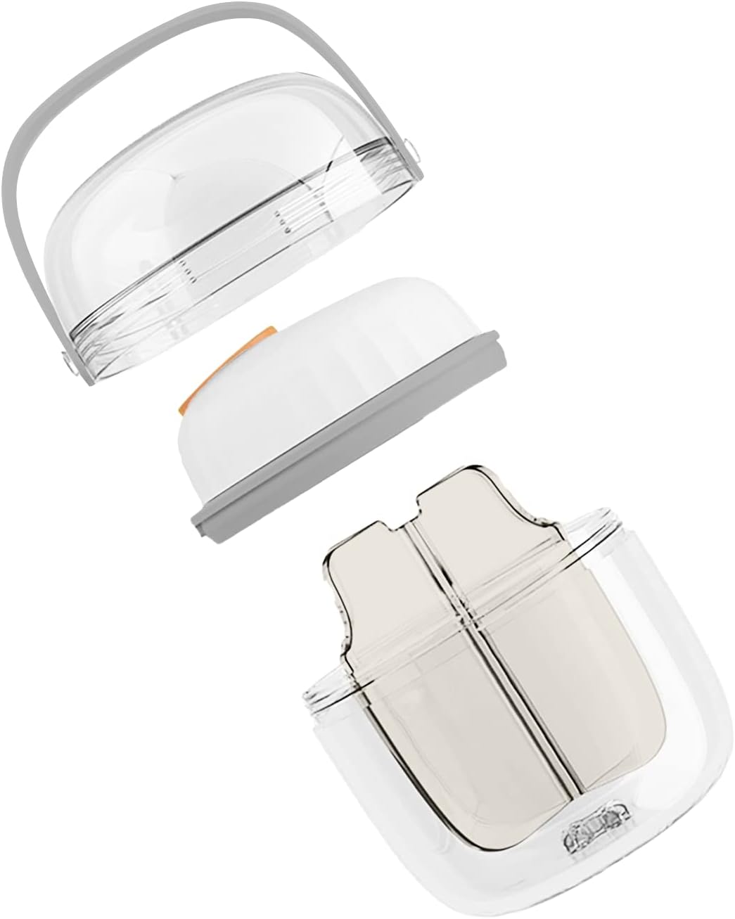 Mini/Mini Junior Pill Dispenser Organizer Bottle, Daily Travel Medication Box with Secure Closure