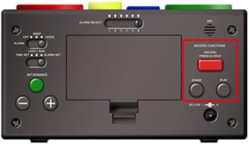 MedCenter Talking Alarm Clock - Black