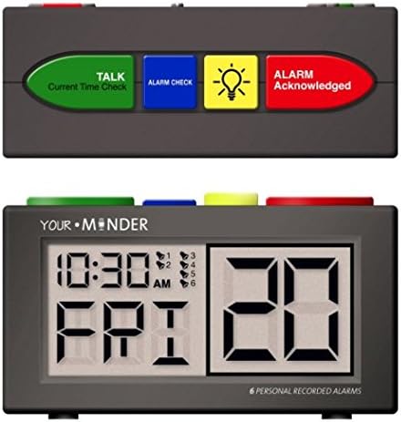MedCenter Talking Alarm Clock - Black