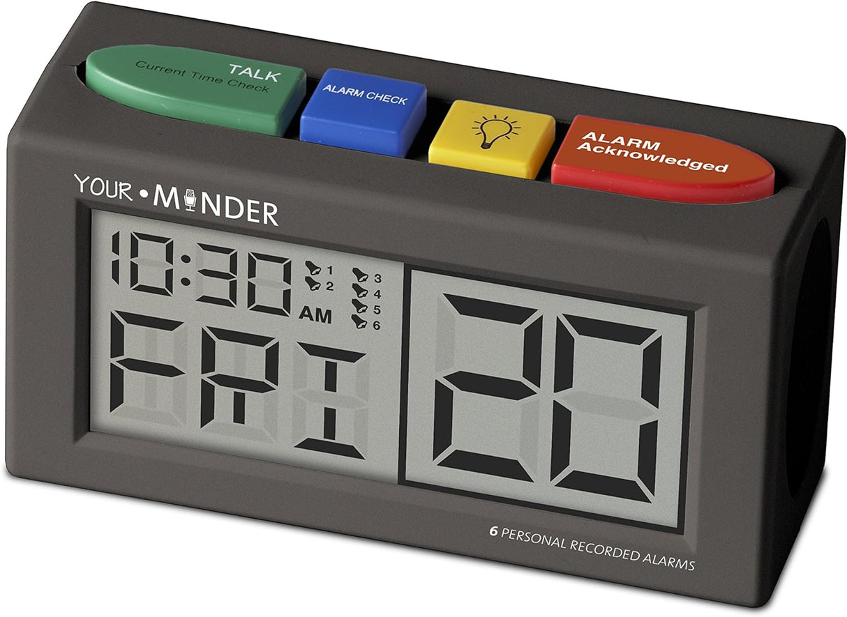 MedCenter Talking Alarm Clock - Black