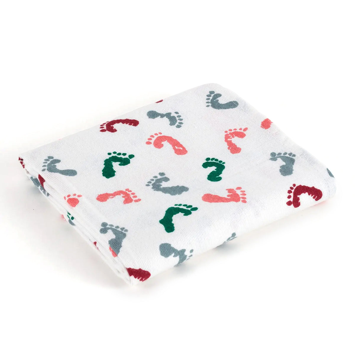 Baby Hospital Receiving Swaddle Blankets for Newborn Babies - Original Baby Footprint Design Breathable 100% Cotton - Durable Hospital Quality - Generous Size
