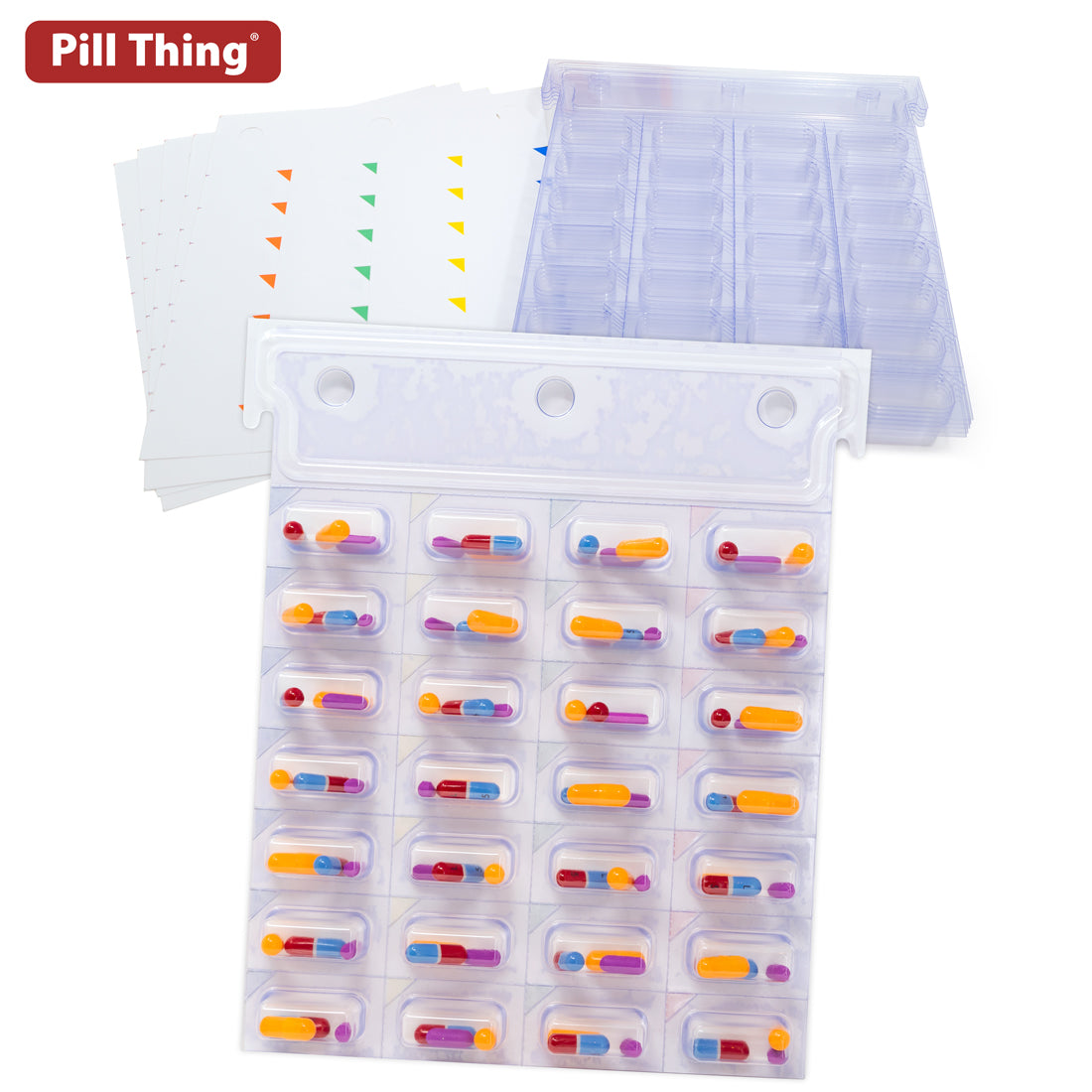 Unit Dose XL Perforated Cold Seal Blister Cards - 28 Doses