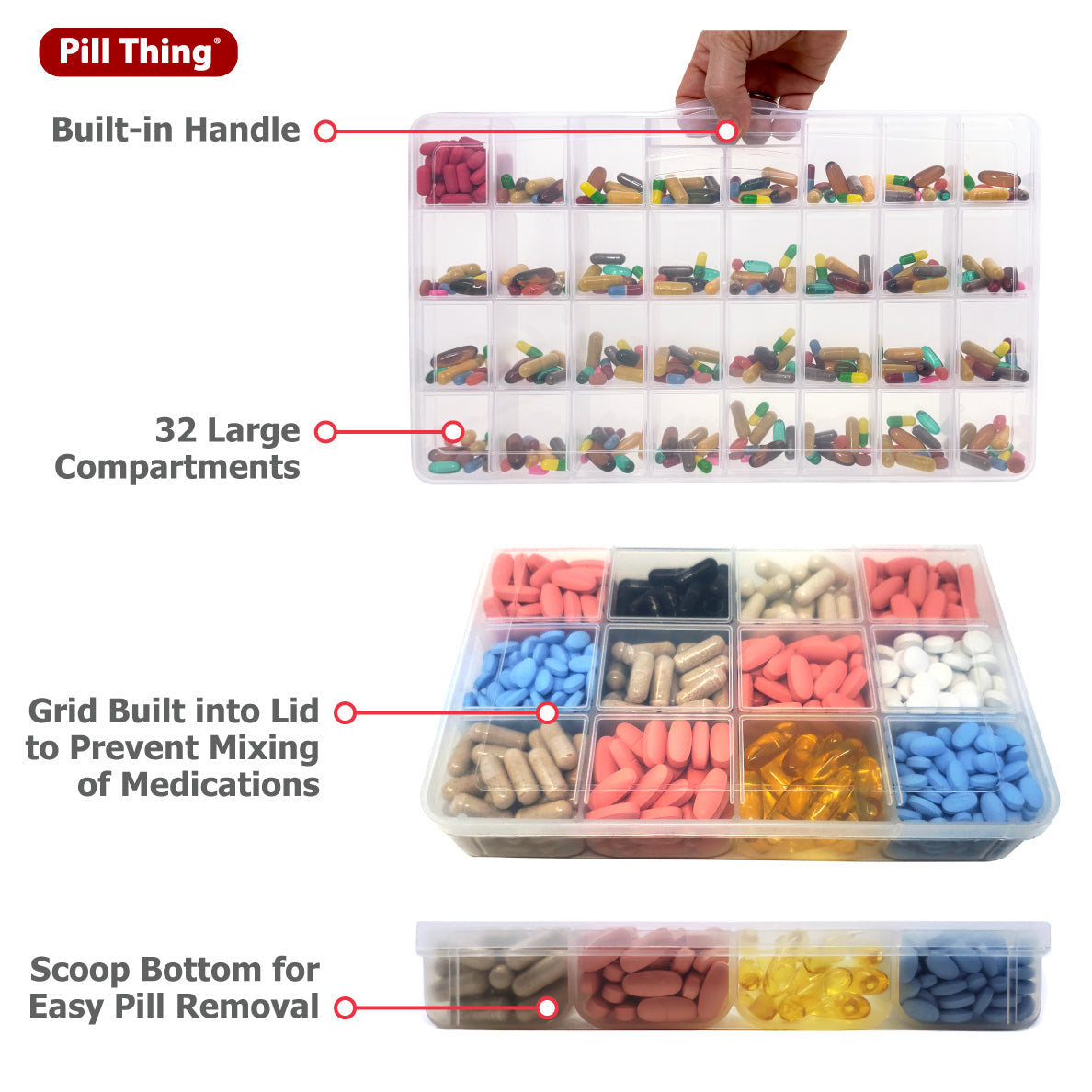Olympic Pill Case - Monthly Pill Case