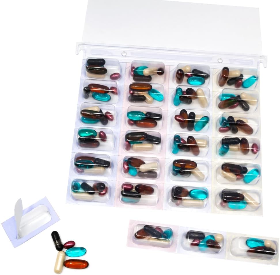 Unit Dose XXL Perforated Cold Seal Blister Cards - 28 Doses