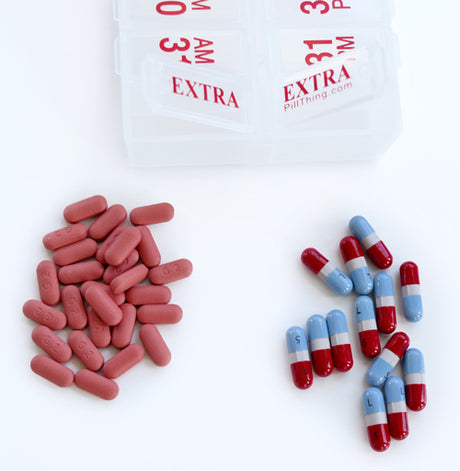 Twice-a-Day (AM/PM) Monthly Pill Planner Set