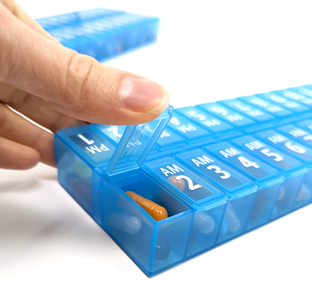 Twice-a-Day (AM/PM) Monthly Pill Planner Set