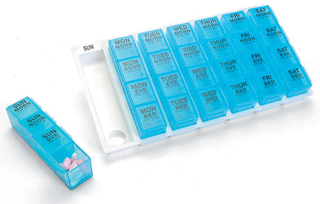 Weekly Pill Organizer with Tray Medium