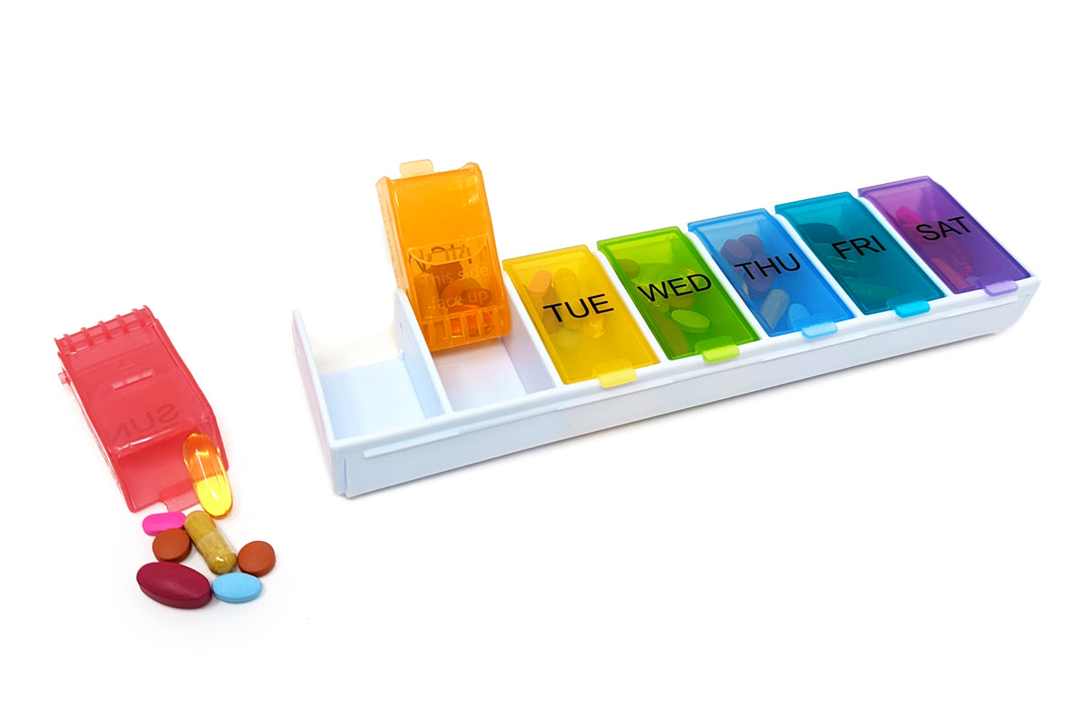 Weekly Pill Organizer with Daily Detachable Cups