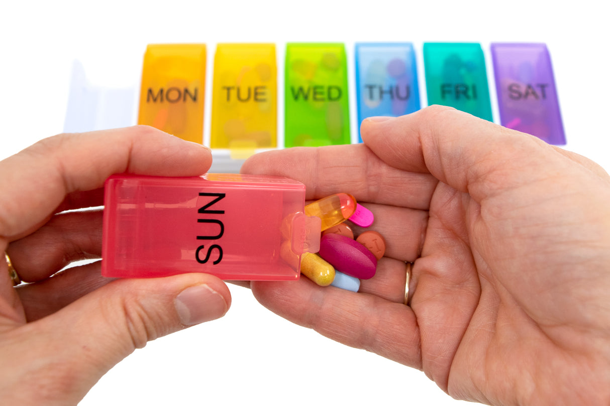 Weekly Pill Organizer with Daily Detachable Cups