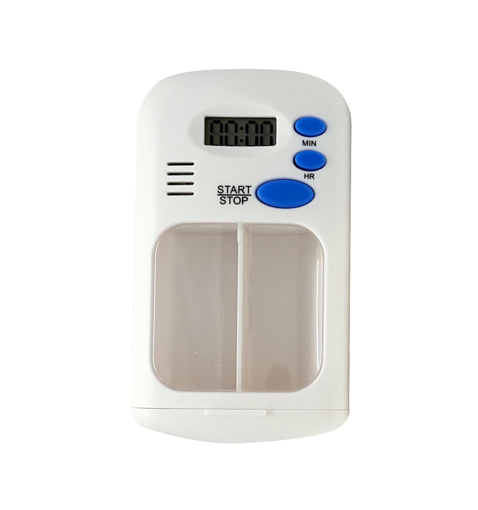 Divided Drawer Pill Timer with Bonus Medical Alert Card
