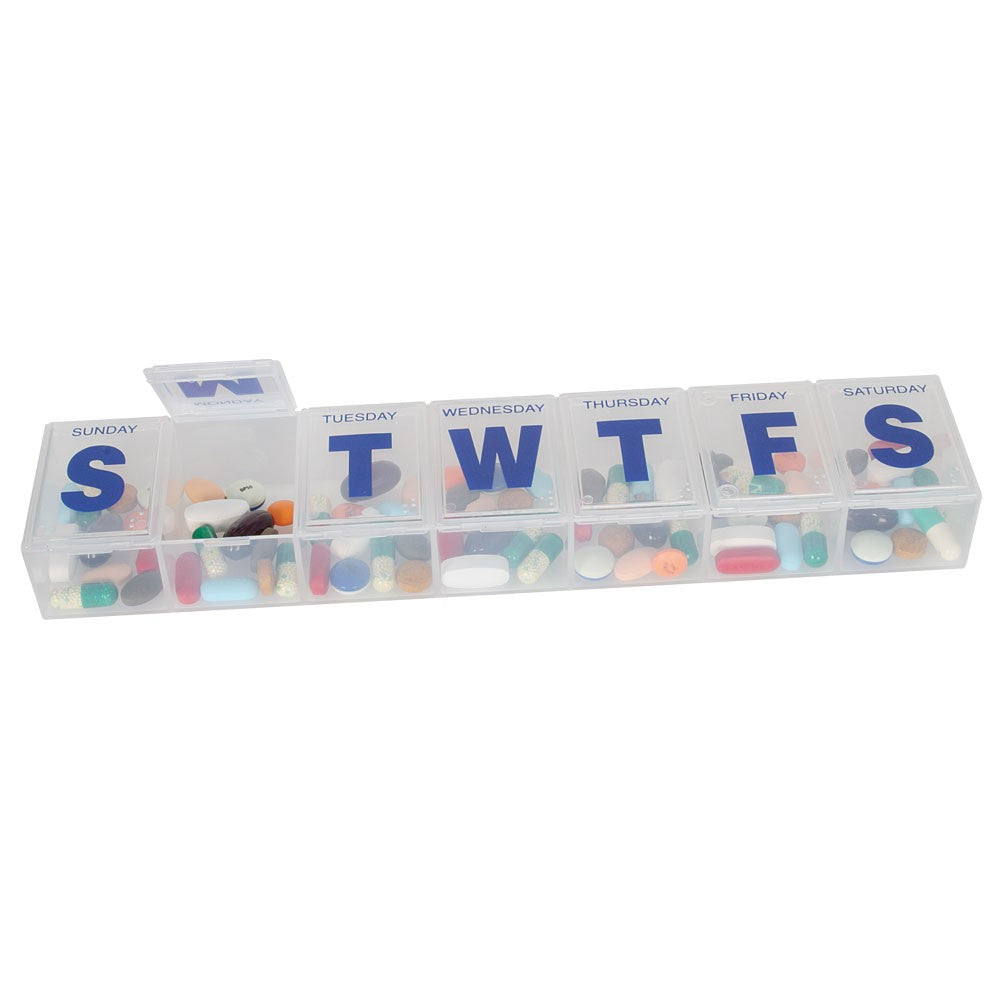 Best weekly 1 time a day pill organizer - its XL making it easy to remove pills especially for large big hands