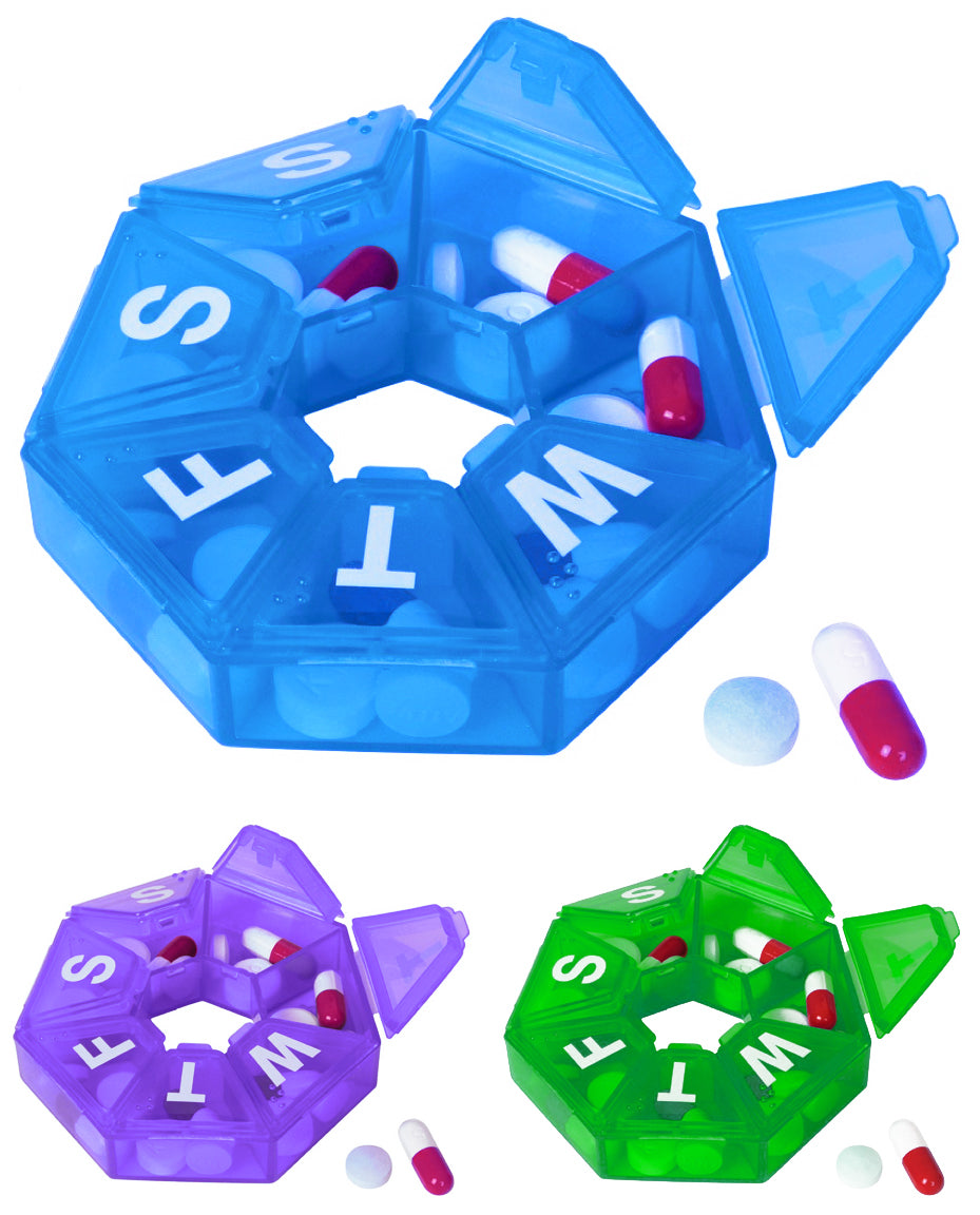 Seven-Sided Pill Organizer Small - Item 393