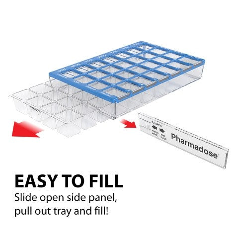 Weekly Pill Organizer, Four Times-a-day, 1 Dispenser With