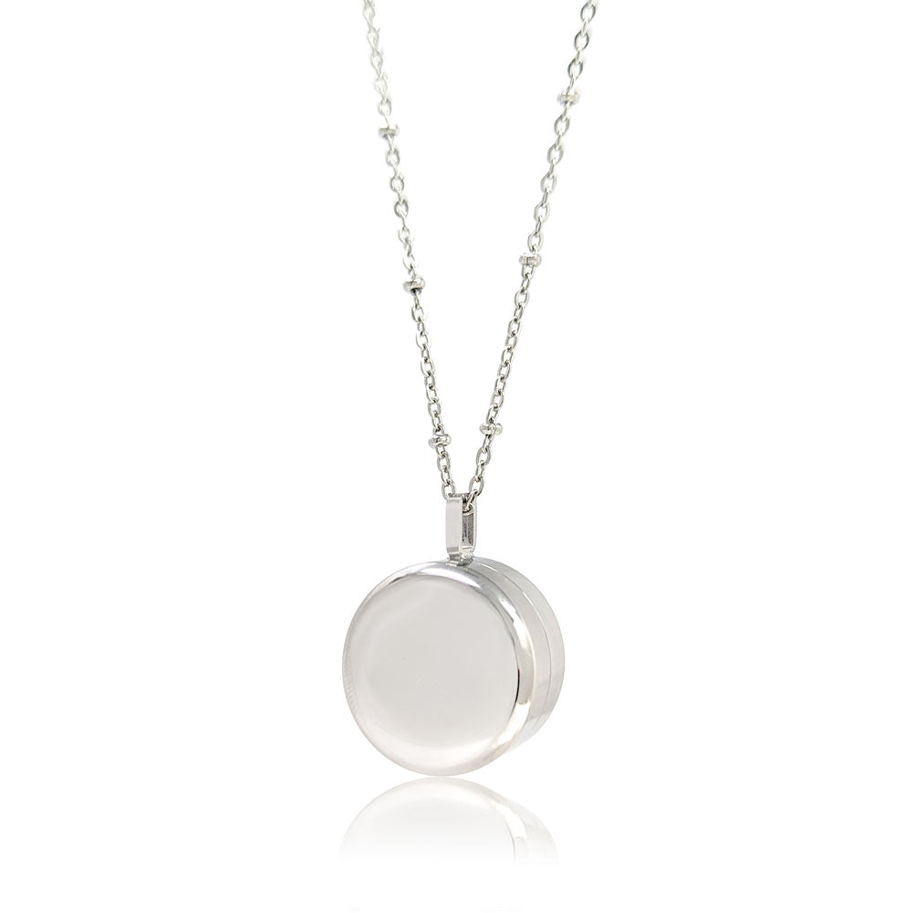 Round Pill Locket Necklace
