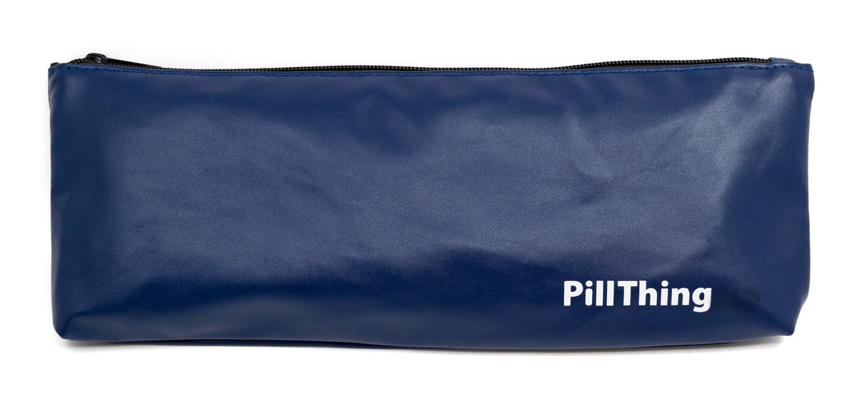 Zippered Travel Case for Monthly Pill Organizer Tray with Removable Pods