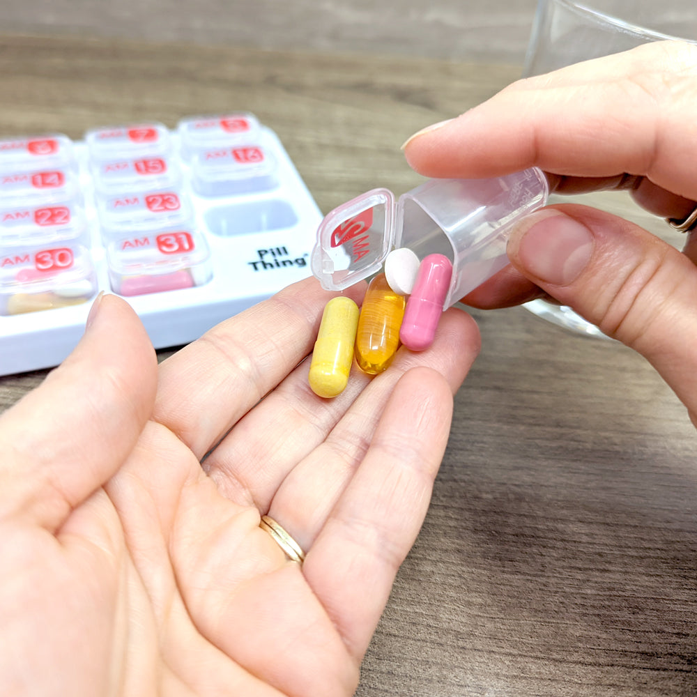 AM/PM Clear Monthly Pill Organizer Pods