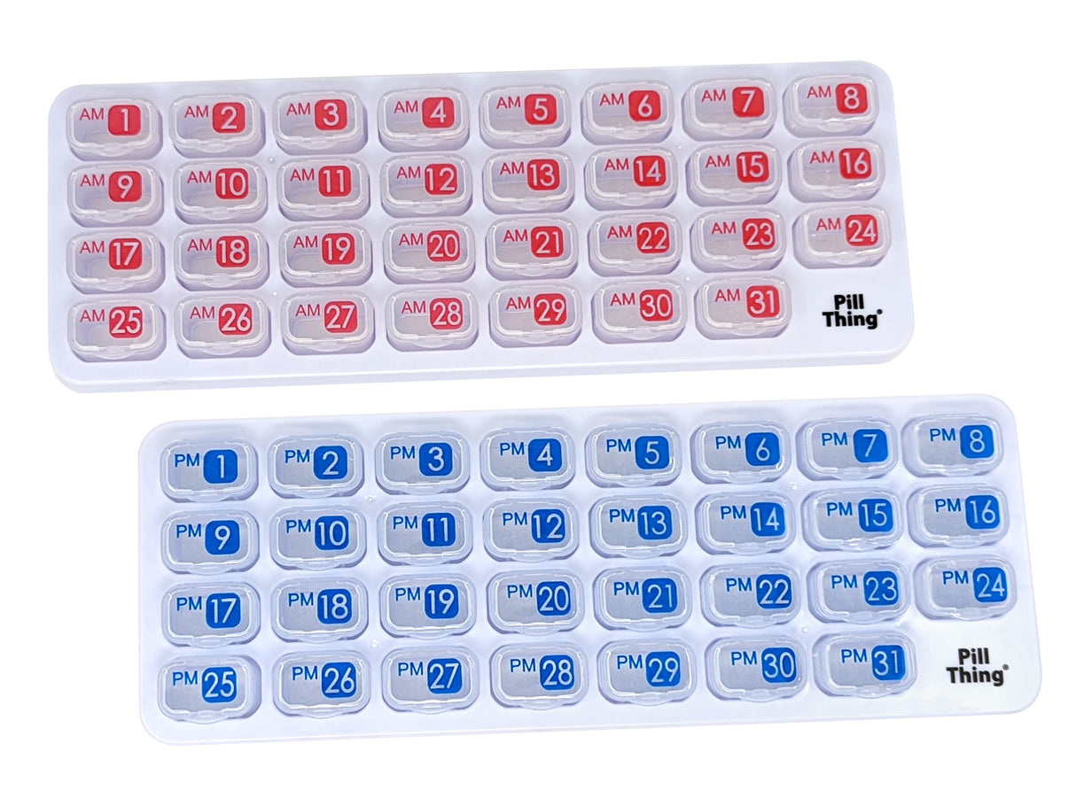 AM/PM Clear Monthly Pill Organizer Pods