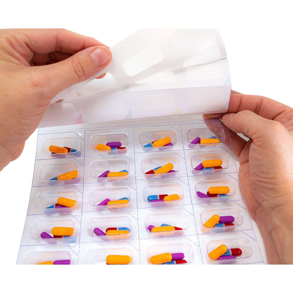 Unit Dose XL Perforated Cold Seal Blister Cards - 28 Doses