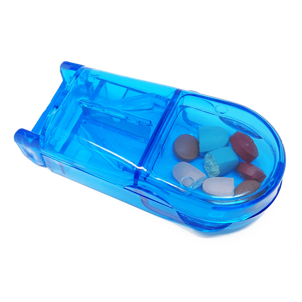 Deluxe Pill Cutter Splitter with Built in Pill Case