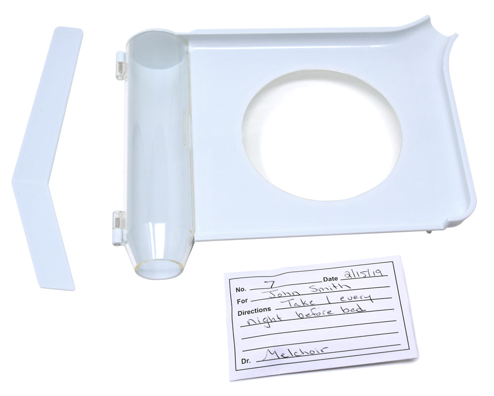 Pill Counting and Sorting Tray Kit with 100 Printed Pill Envelopes