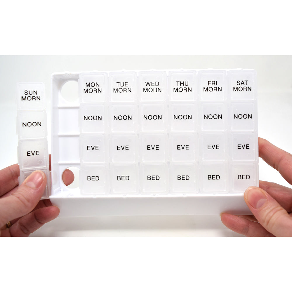 MedWrite 4X Weekly Pill Organizer - Medium