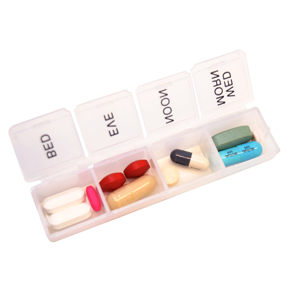 MedWrite 4X Weekly Pill Organizer - Medium