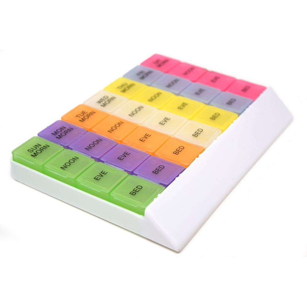 MedWrite 4X Weekly Pill Organizer - Medium