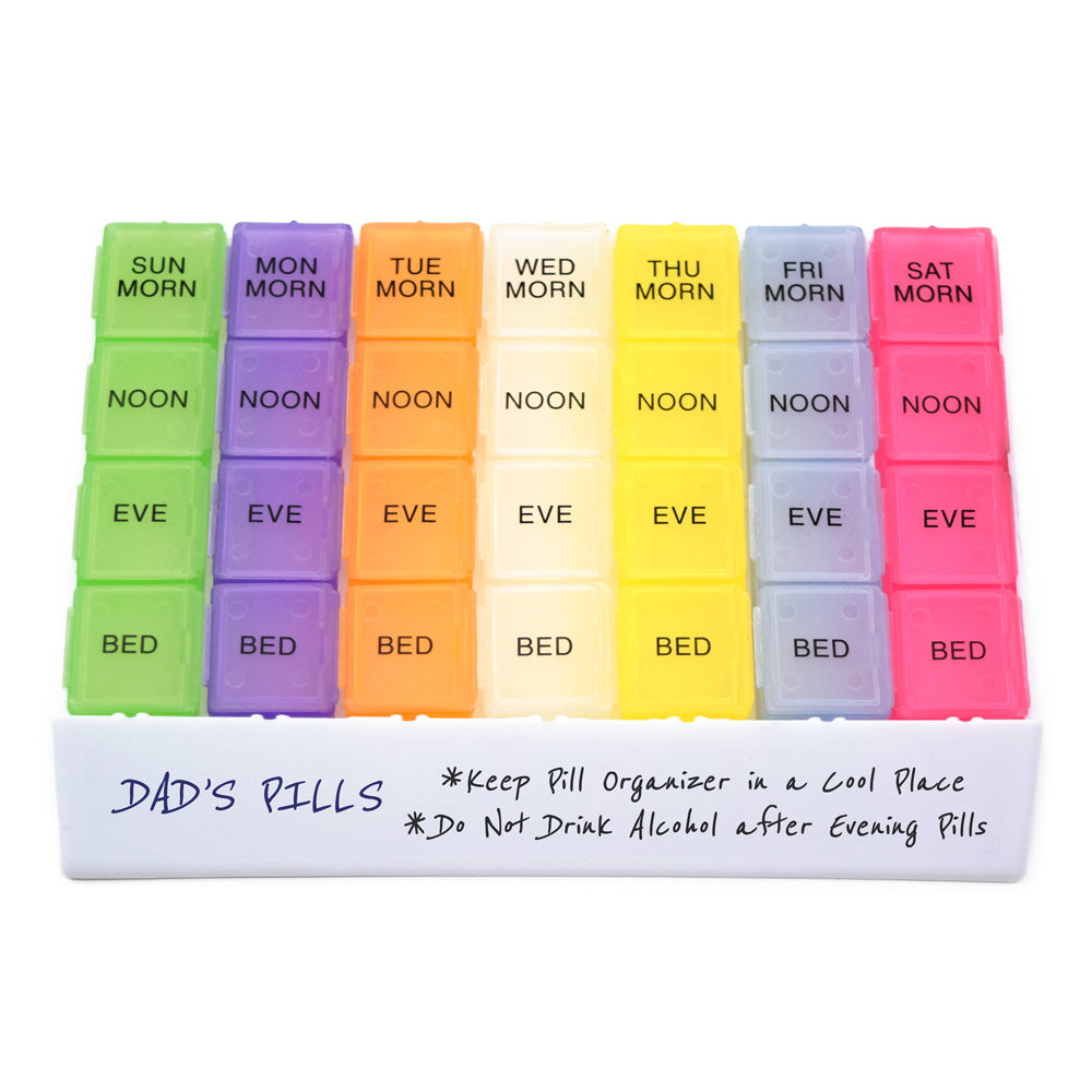 MedWrite 4X Weekly Pill Organizer - Medium