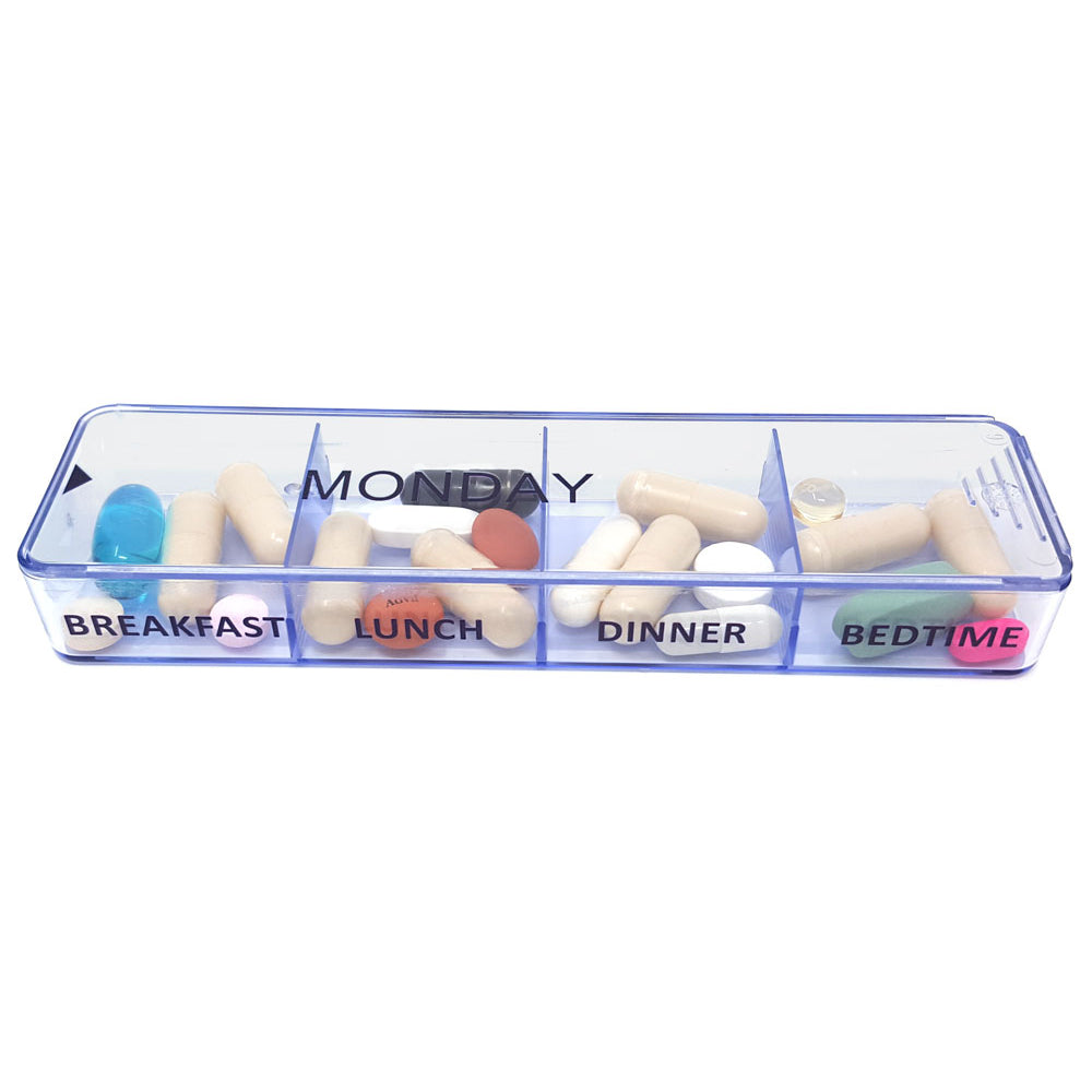 Kibodan Medimax Vinyl Pill Case Wallet - Weekly Pill Organizer
