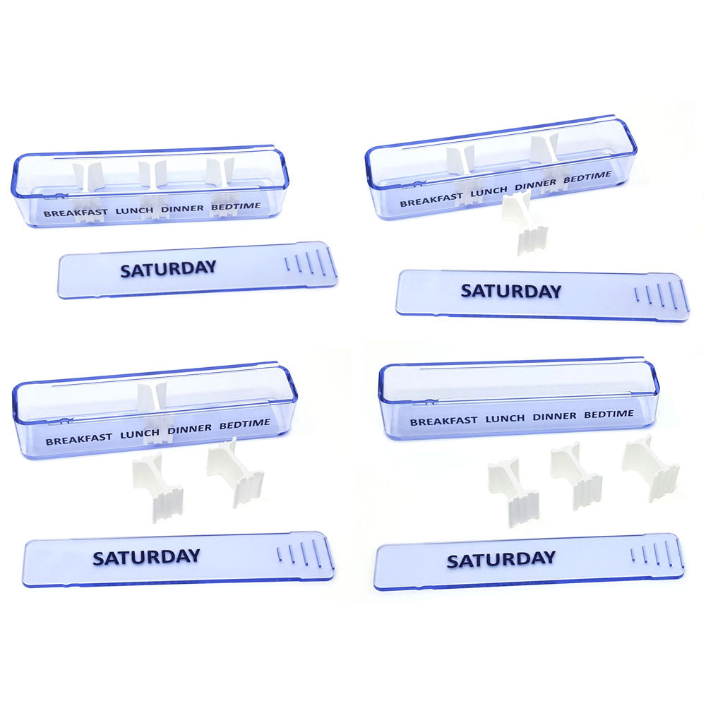 Kibodan Leather Pill Case Wallet - Weekly Pill Organizer