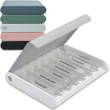 Weekly 4X a Day MEDICASE Daily Pill Boxes with Hard Travel Case - Danish Design Pill Box