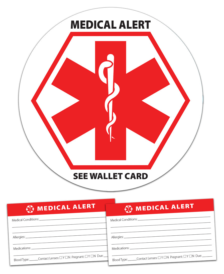 Medical Alert Car Emblem Kit