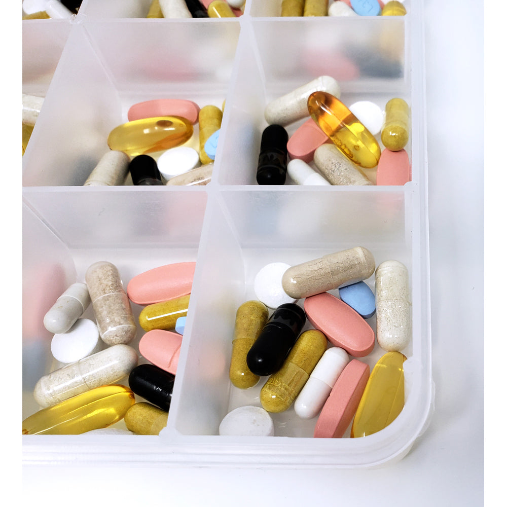 The Olympic 4X a Day Weekly Pill Case