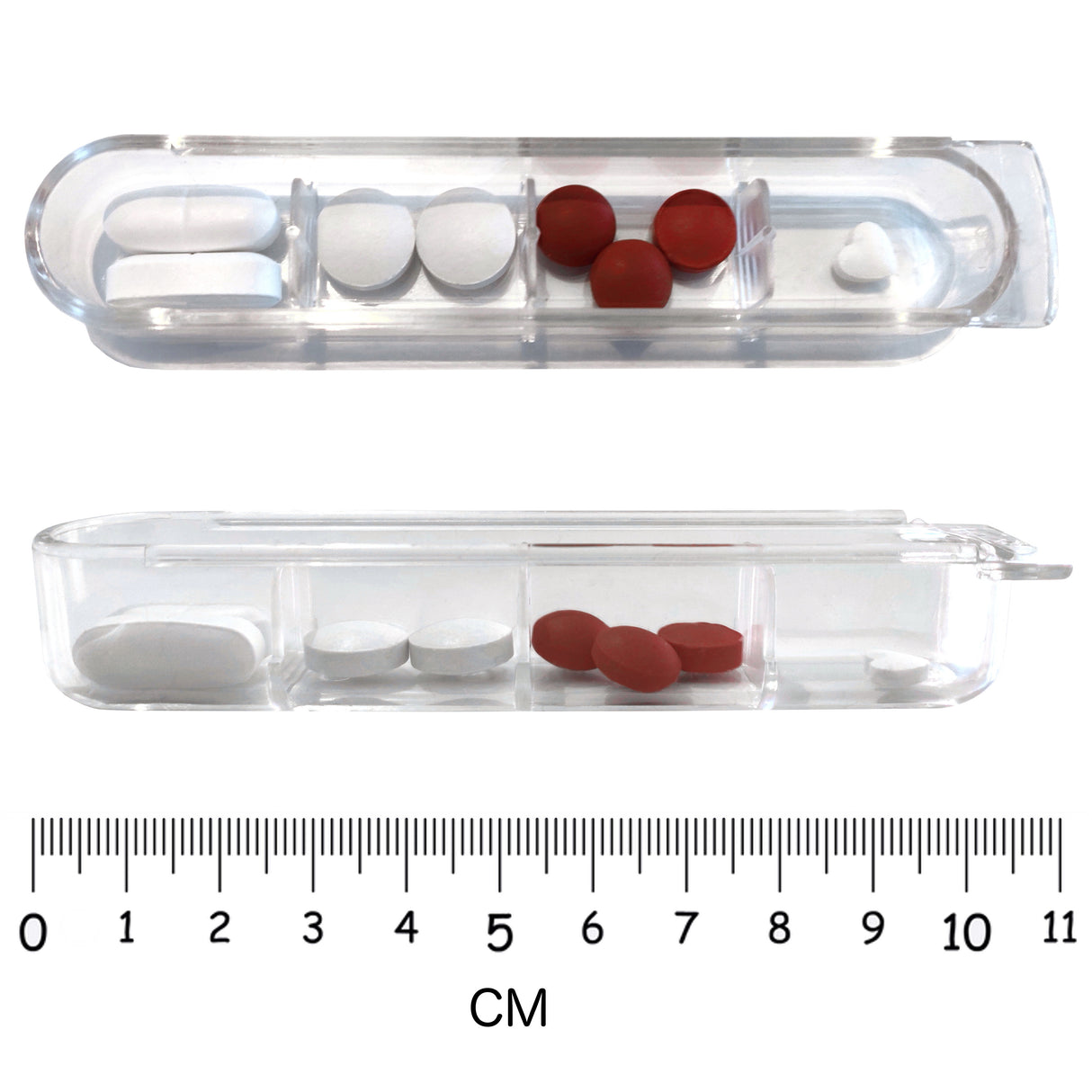 Weekly 4X a Day MEDICASE Daily Pill Boxes with Hard Travel Case - Danish Design Pill Box