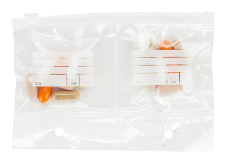 Extra Bags for Wellness Travel Pak - Single and Double Refill Pill Pouches