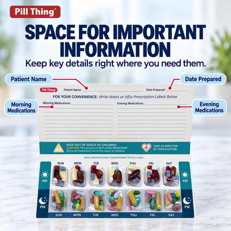 Weekly Twice a Day Blister Pill Packs - Pill Pak VP 2-Dose Kit