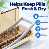 7-Day Travel Pill Organizer with Removable Daily Boxes
