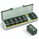7-Day Travel Pill Organizer with Removable Daily Boxes