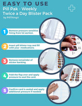 Weekly Twice a Day Blister Pill Packs - Pill Pak VP 2-Dose Kit