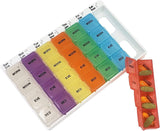 Color-Coded Weekly Med Planner 3 or 4 Compartment