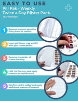 Weekly Twice a Day Blister Pill Packs - Pill Pak VP 2-Dose Kit