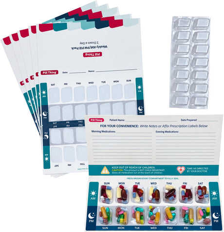 Weekly Twice a Day Blister Pill Packs - Pill Pak VP 2-Dose Kit