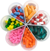 Blossom Pill Dispenser with 7 XL Compartments