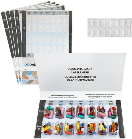 Weekly Twice a Day Blister Pill Packs - Pill Pak VP 2-Dose Kit