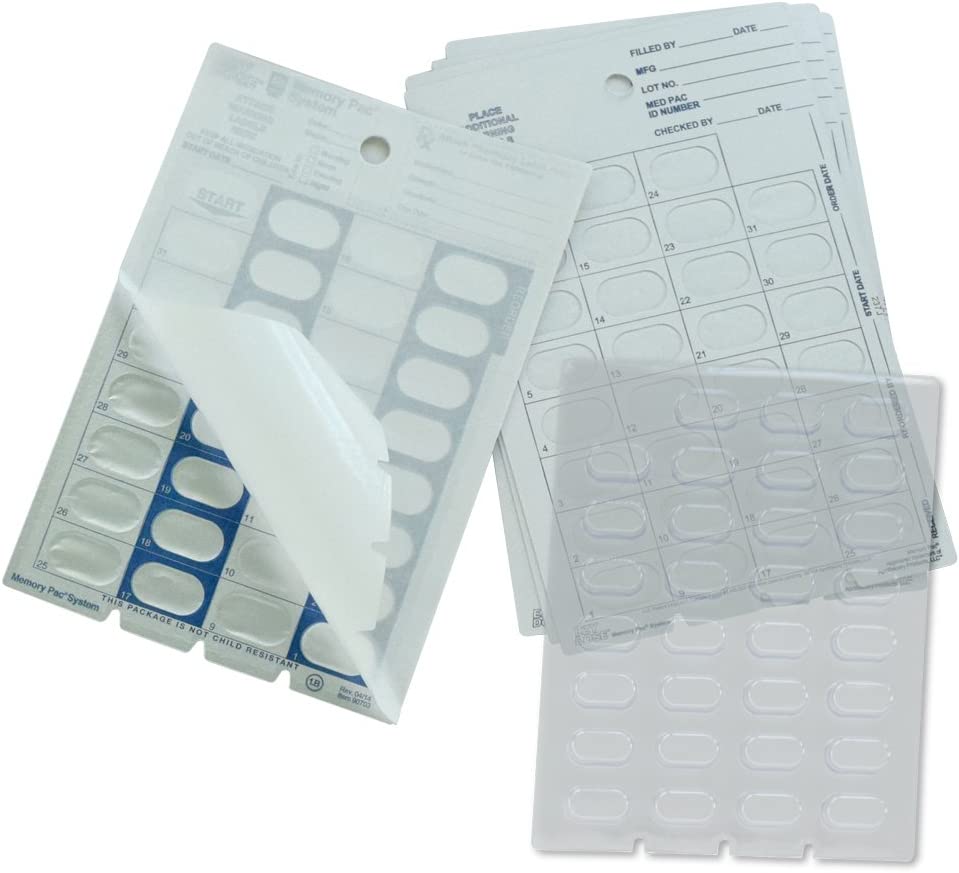 Blister Pack - Weekly & Monthly - Regular & XL Blisters (6 Pack)