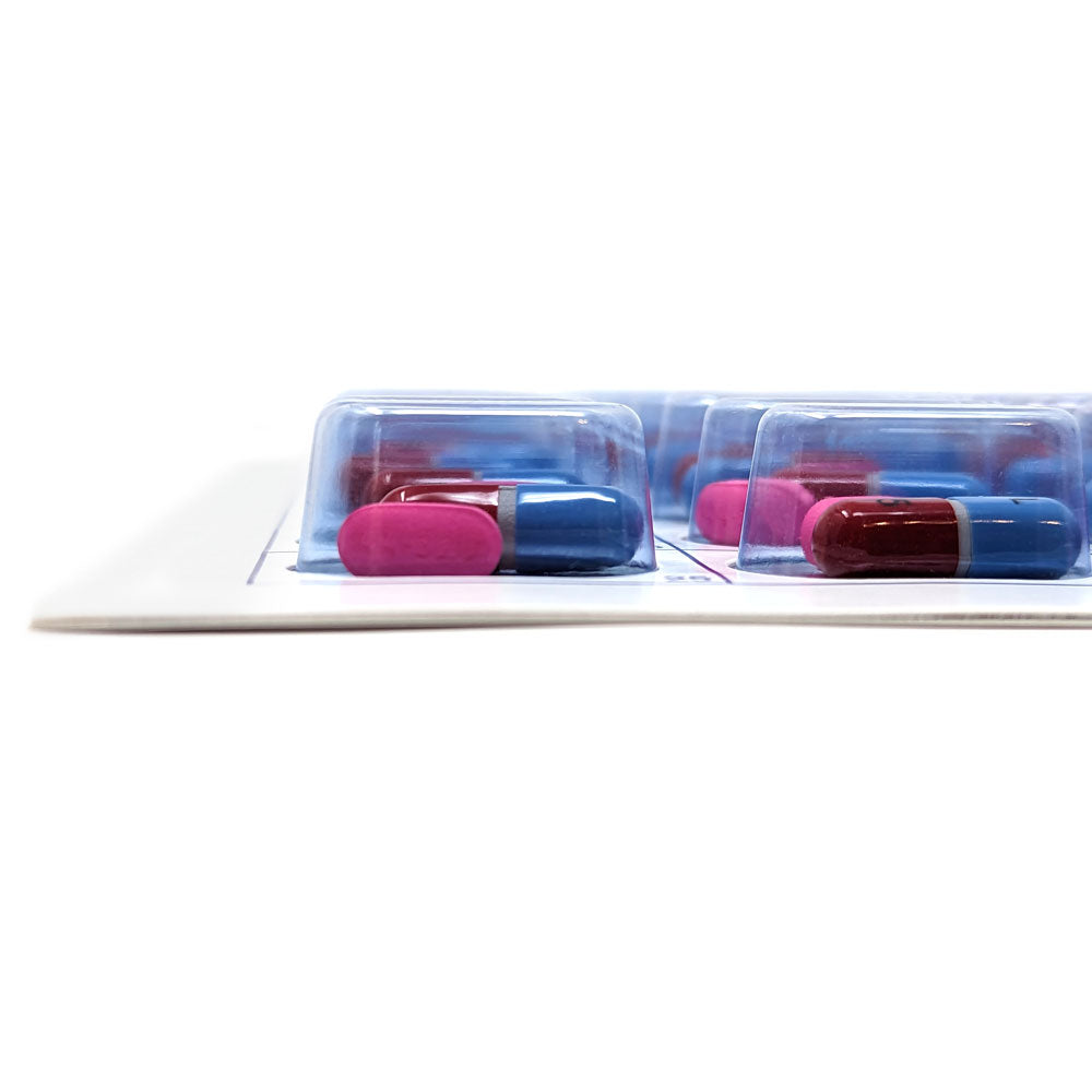 Large Monthly, Cold Seal Medication Blister Cards - Bifold (6, 12, 100, or 250 Pack)