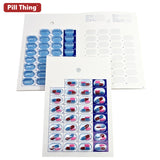 Large Monthly, Cold Seal Medication Blister Cards - Bifold (6, 12, 100, or 250 Pack)