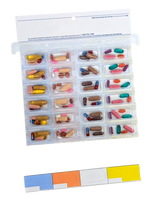 Unit Dose XXL Perforated Cold Seal Blister Cards - 28 Doses - 6 Pack