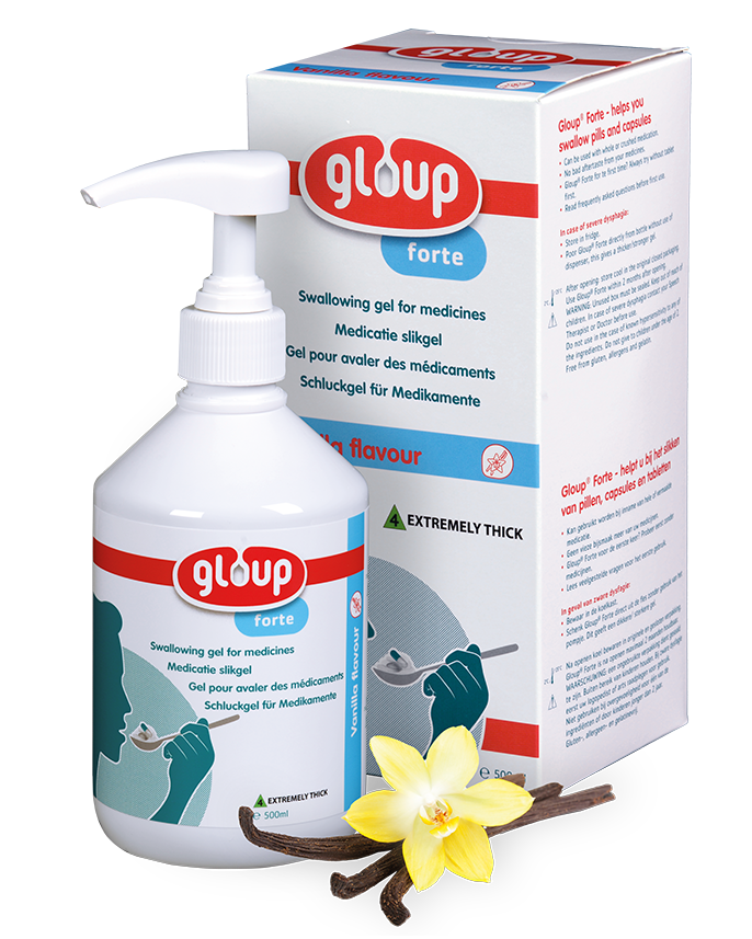 Gloup Forte Pill Swallowing Gel – Vanilla, 500ml | For Severe Dysphagia, IDDSI Level 4
