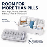 MedDuo Weekly Pill Organizer & Medication Storage System